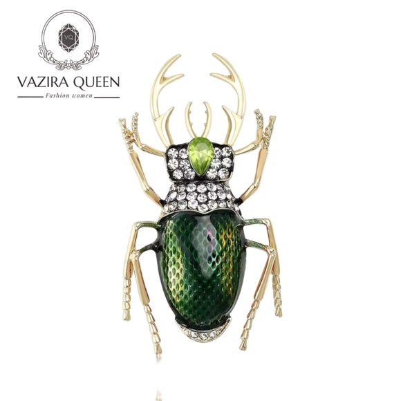 Vazira Queen Jewelry - VQ Bug Brooch